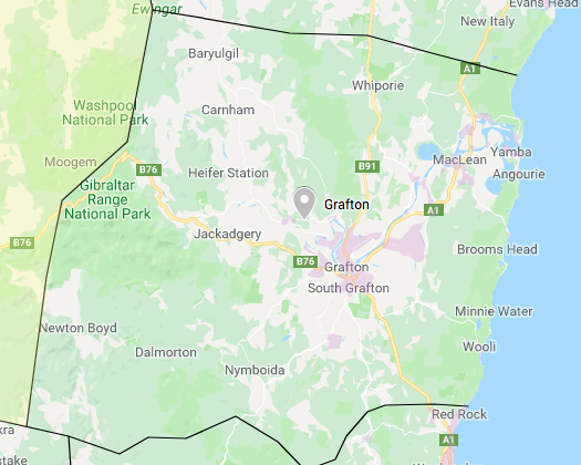 Grafton Water Tank Cleaning service area map