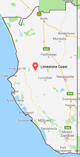 Limestone Coast Water Tank Cleaning service area map